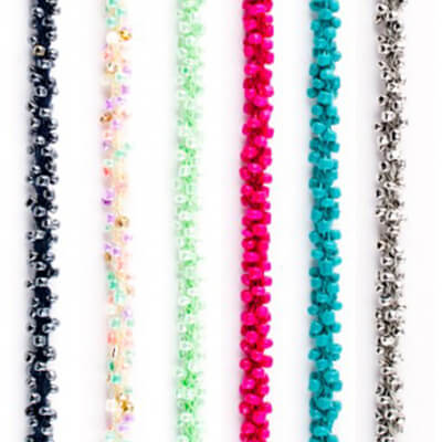 X-Strass- en parelboorden