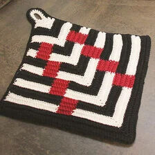 X-Haakpatroon pannenlap