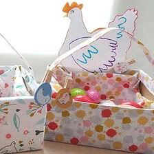 X-Paasmandje knutselen