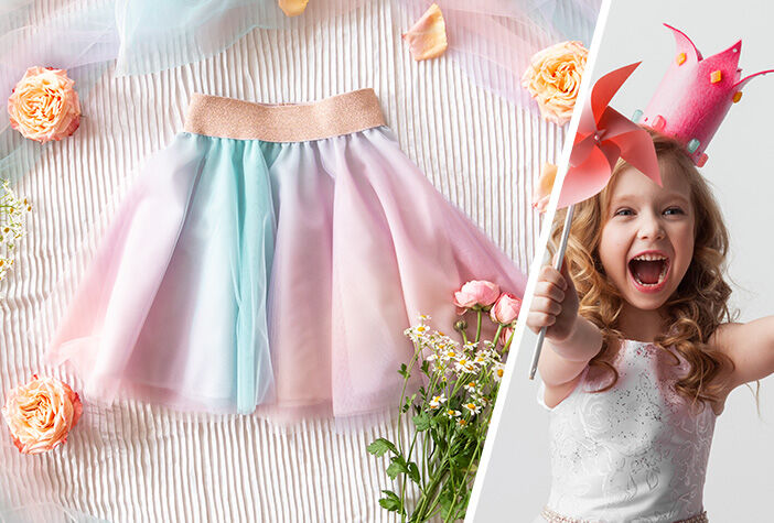 Voor sprookjesachtige kinderkleding