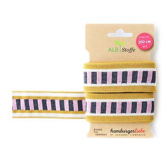 GOTS Biologische boordstof STRIPE ME ICON [200 cm | 3,5 cm] | Albstoffe | Hamburger Liebe, 