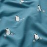 GOTS French Terry sommersweat Pinguïnfamilie Digitaal printen – jeansblauw,  thumbnail number 2