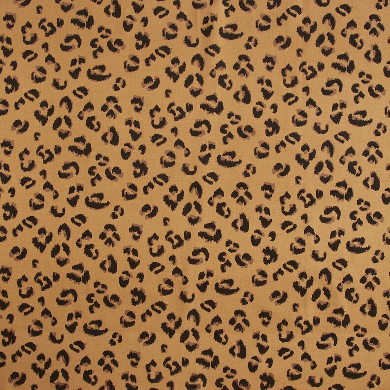 Decostof Half panama Luipaardpatroon – mocca/zwart, image number 1