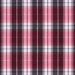 Broekstretch grote ruit – zwart/intens roze, 