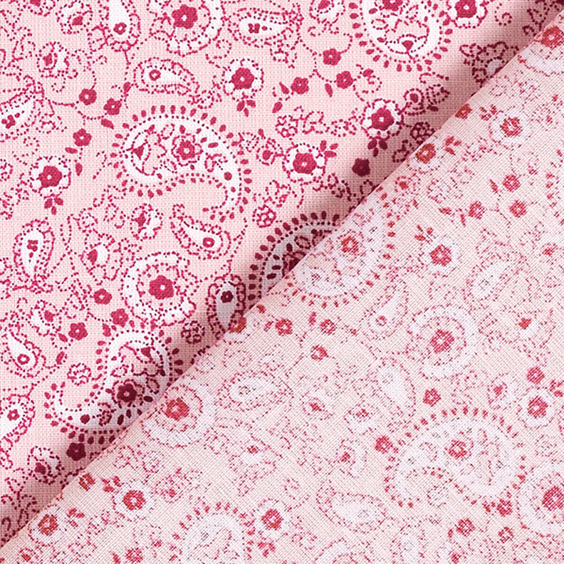 Katoenen stof cretonne Paisley – roze,  image number 4