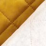 Bekledingsstof Fluweel Doorgestikte stof – mosterd,  thumbnail number 3