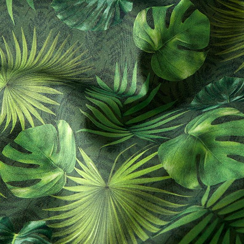 Outdoorstof Canvas palmbladeren – olijf,  image number 2