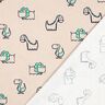 Katoenflanel Brutale dinosaurussen | Poppy Fabrics – natuur/smaragdgroen,  thumbnail number 4