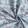 Katoenen stof Cretonne Parkbezoek – blauw,  thumbnail number 3