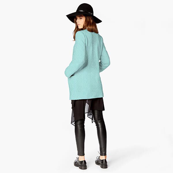 Mantelboucle effen – mint, image number 6