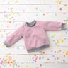 Licht katoenen sweatstof effen – roze,  thumbnail number 7