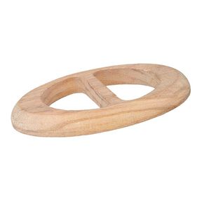Houten sluiting ovaal – beige, 