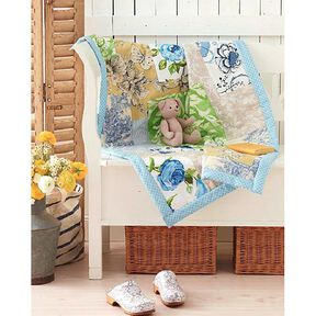 Decostof Pastorale 280 cm – blauw, 