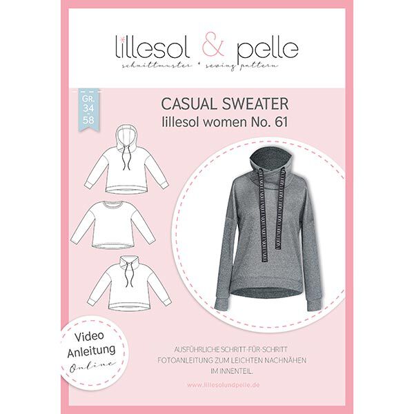 Casual Sweater, Lillesol & Pelle No. 61 | 34-50,  image number 1