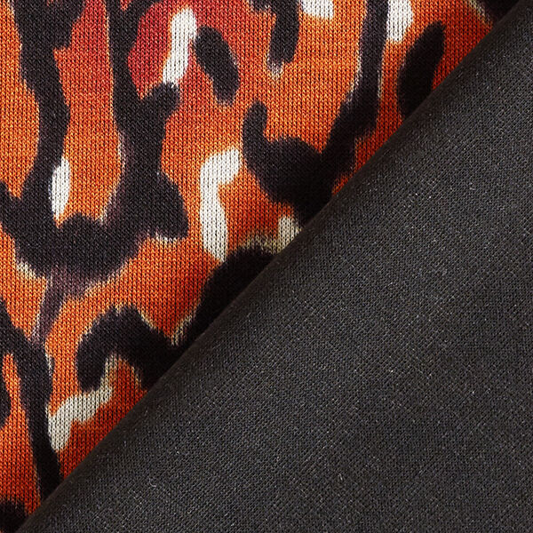 Romaniet jersey abstract luipaardpatroon – terracotta,  image number 4