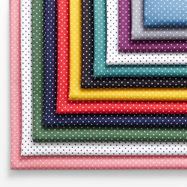 Katoenpopeline Kleine stippen – grijs/wit,  image number 3