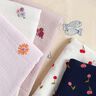 Mousseline/dubbel gehaakte stoffen opgestikte kersen | Poppy Fabrics – wit/vuurrood,  thumbnail number 5