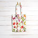 Outdoorstof Canvas Bloesems en vlinders – wit/lila,  thumbnail number 9