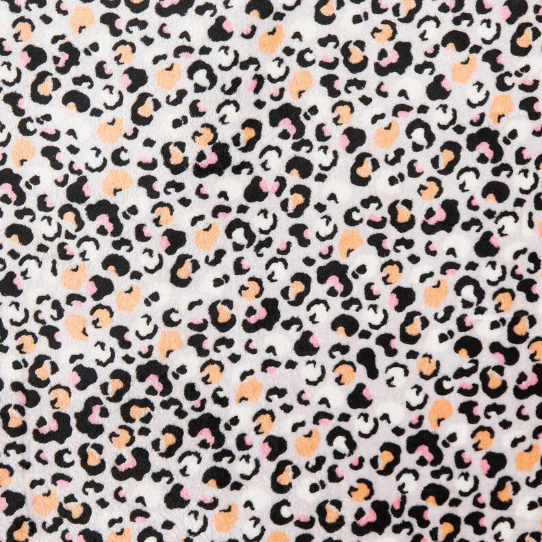 Gezellige fleece Luipaardpatroon – nevelgrijs,  image number 1
