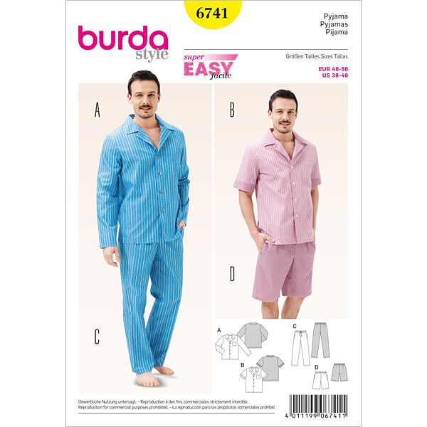 Pyjama, Burda 6741,  image number 1
