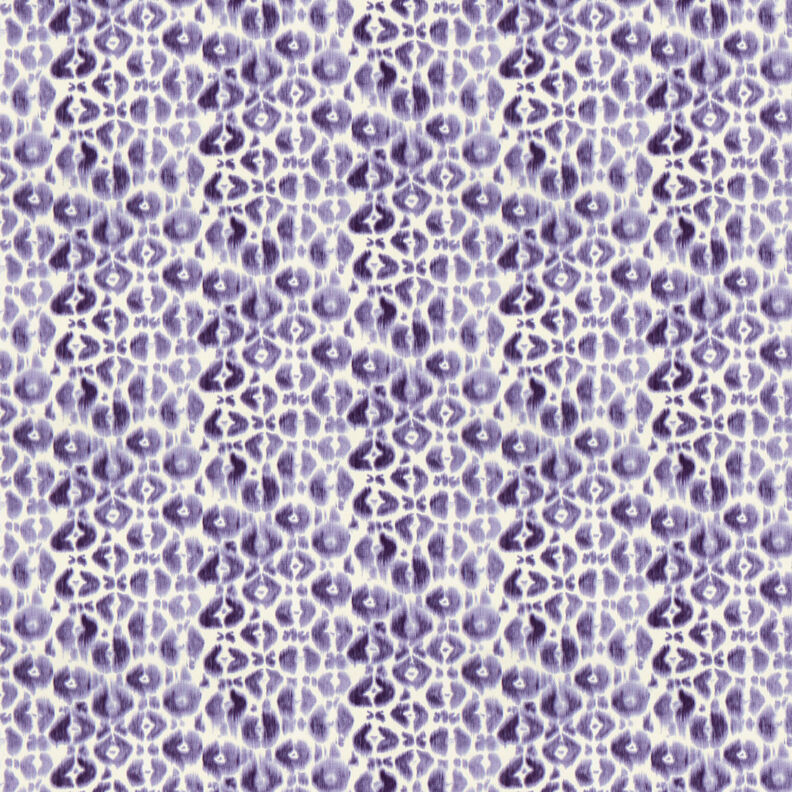GOTS French Terry Batik luipaardpatroon | TCC x LOOKS by Wolfgang Joop – lila/creme,  image number 1