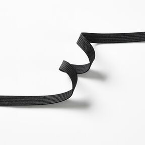 Gladde elastiekband [5 m | 10 mm] – zwart, 