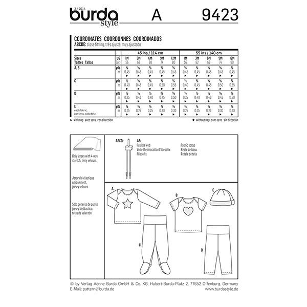 Shirt / Broek / Muts, Burda 9423,  image number 6