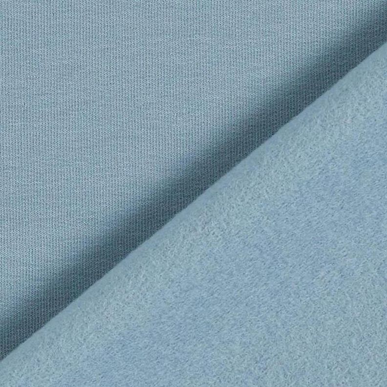 Licht katoenen sweatstof effen – duifblauw, image number 5