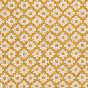 Outdoorstof jacquard Ruiten – mosterd, 