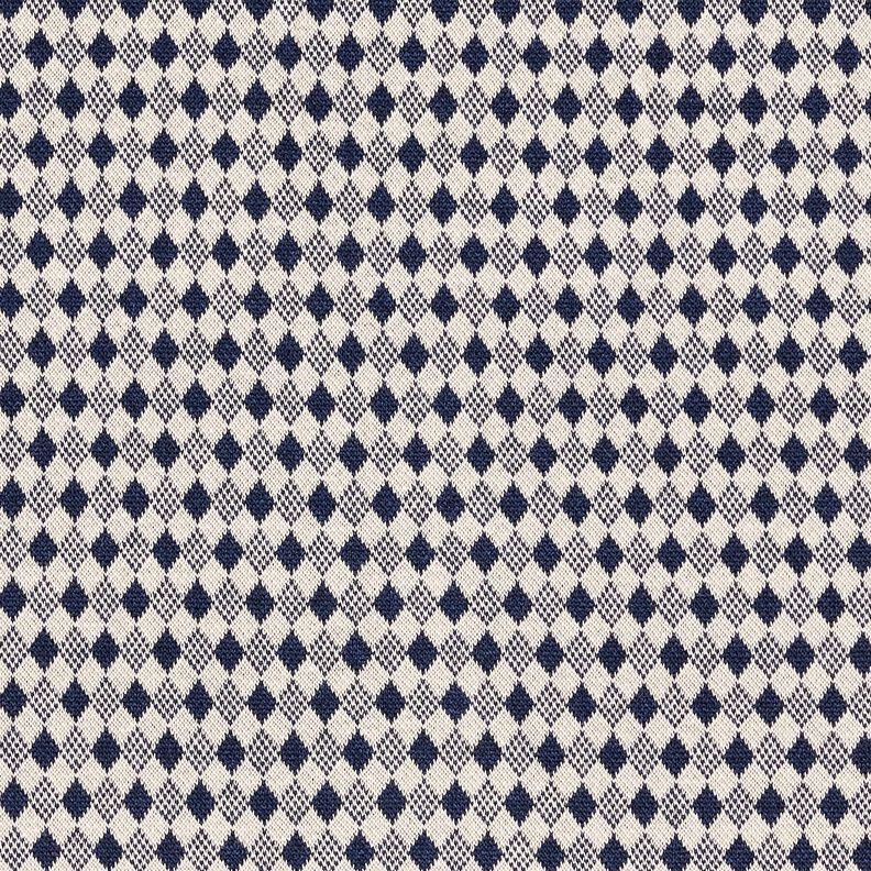 Romaniet jersey Mini diamanten – lichtbeige/marineblauw,  image number 1