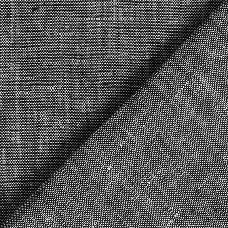 Half linnen melange – zwart,  image number 4