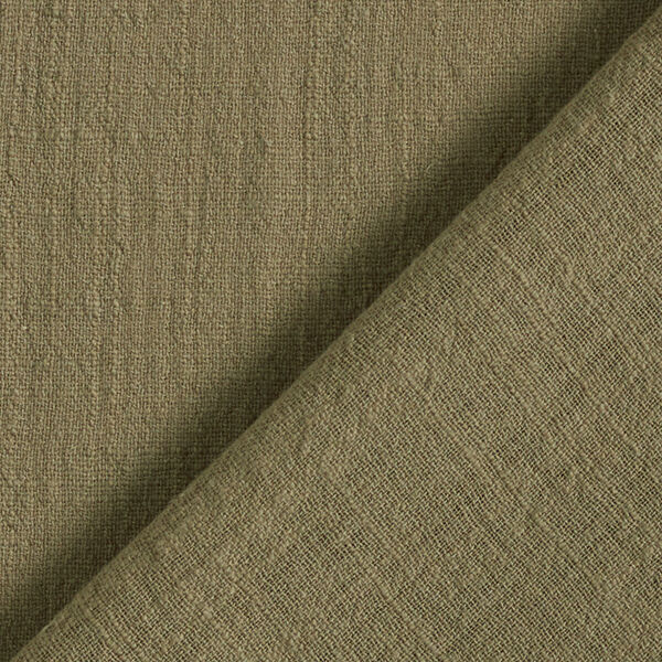 Katoenen stof Linnen look – olijf, image number 3