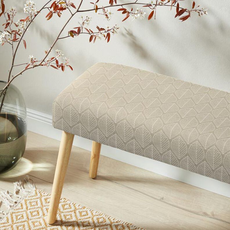 Decostof Jacquard Bladeren – beige,  image number 8
