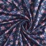 Stretch satijn Jacquard Bloemenboeket – marineblauw,  thumbnail number 3
