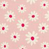 Katoenmix Jersey Bloemetjes – roos,  thumbnail number 1