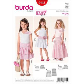 Rok / lagenrok, Burda 9442, 