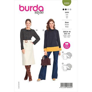 Blouse, Burda 6089 | 34-44, 