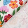Decostof Half panama kleurrijke bloemen – ivoor/pastelviolet,  thumbnail number 4