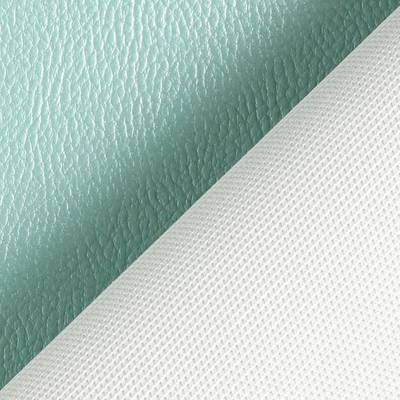Imitatieleer metallic – mint,  image number 5