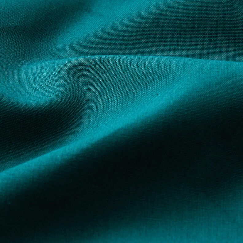 Katoenpopeline Effen – blauwe spar,  image number 2