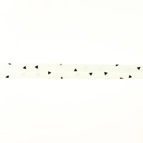 Biasband Driehoeken [20 mm] – ecru/zwart, 