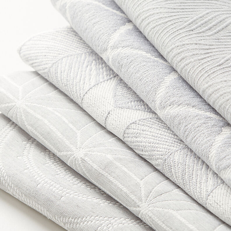 Decostof jacquard golvende lijnen – lichtgrijs,  image number 7