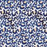 Katoenjersey Luipaard met gouden vlekken | Glitzerpüppi – wit/indigo,  thumbnail number 1