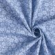 Katoenpopeline Tweekleurige bloemen – jeansblauw/lichtblauw,  thumbnail number 3