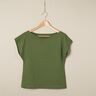Katoenjersey medium effen – olijf,  thumbnail number 6