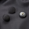 Beklede knoop gloss – zwart,  thumbnail number 4