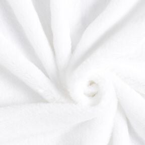 hoogwaardig effen nepbont – wit, 