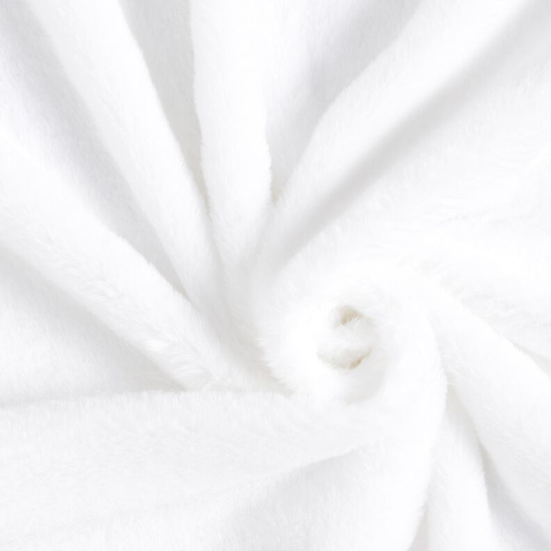 hoogwaardig effen nepbont – wit,  image number 1