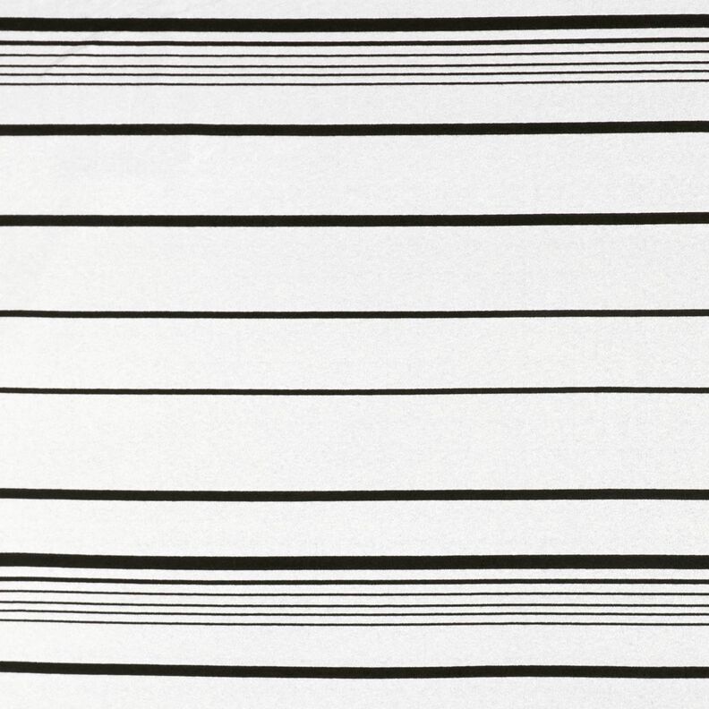 Gebreide jacquard onregelmatige strepen – ecru/zwart, image number 1