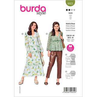 Jurk / Blouse,Burda 6023 | 34 - 44, 